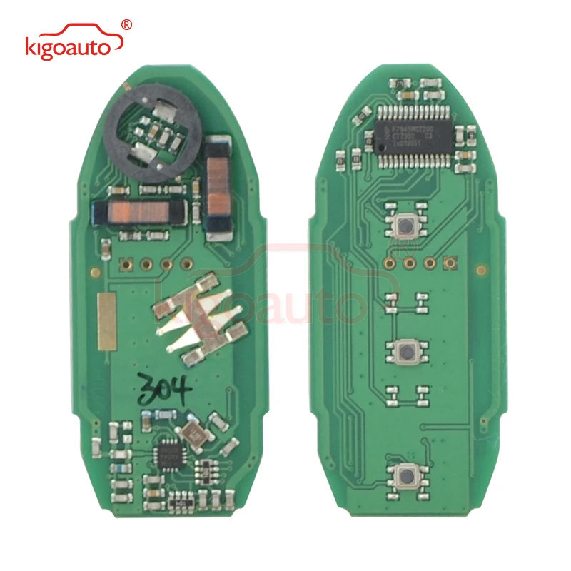 KIGOAUTO Smart Car Key 3 Button 433mzh 4A Chip Uncut For NISSAN Pathfinder Murano 2015 2016 2017 2018 285E3-5AA1C S180144304