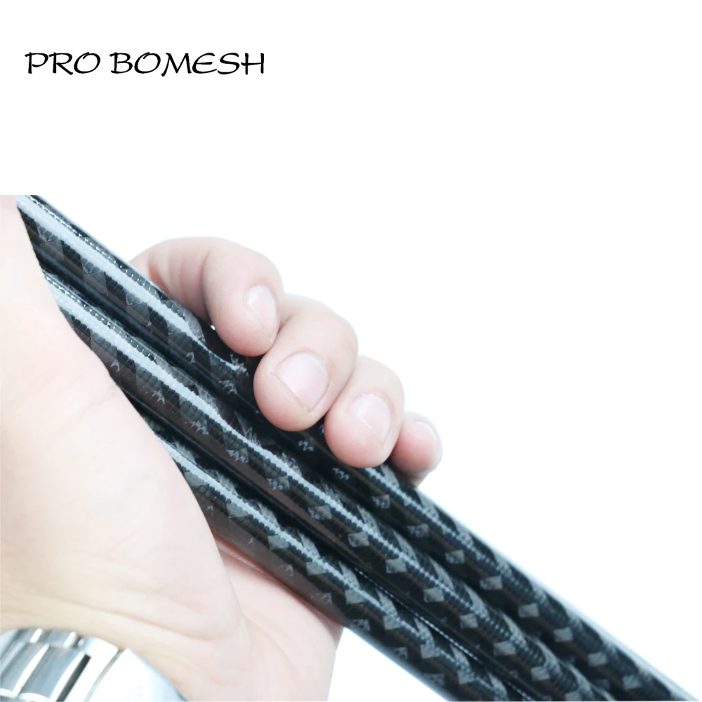 Pro Bomesh 2 Blanks 1.98m UL L ML M MH 1 Section X-Rays Wrap Carbon Fiber Rod Blank Bass Rod Blank DIY Fishing Rod Material