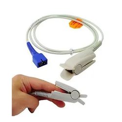 Free Shipping Compatibe for Nellcor DB7 Pin Adult FingerCilp Spo2 Sensor ,Pulse Oximeter Probe Sensor,Spo2 Adapter Cable TPU 1M