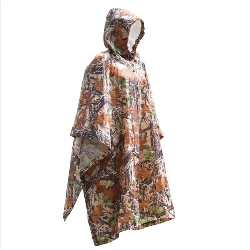 

Multifunctional 3 in 1 outdoor camouflage raincoat rainwear camping mat camping tent ground mat jungle moistureproof mat awning