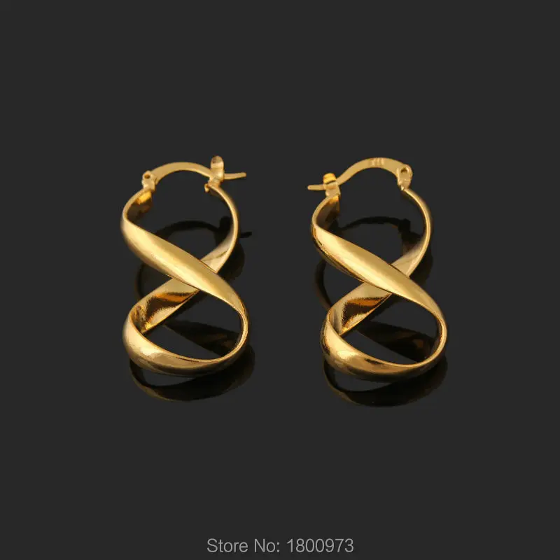 Adixyn New Arrival Smooth Dangle Earrings . Gold Color Fashion Jewelry For Women African/ Australia/ Kenya and Brazil Style