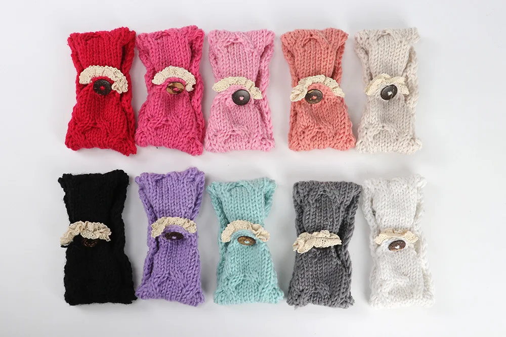 

10pcs 2017 Kids Girls Knit Headband Crochet Top Knot Elastic Turban Newborn Head Wrap Ears Warm Headwear Hair Bands Accessories