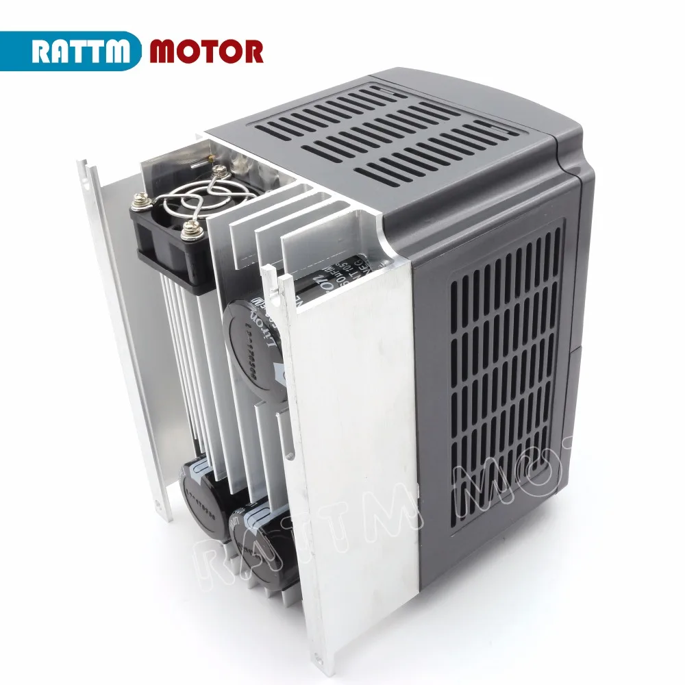 DE ship 3KW motore mandrino raffreddato ad acqua ER20 24000 giri/min 4 cuscinetti e 3kw VFD 220V Inverter 4HP e morsetto 100mm per fresatura Router