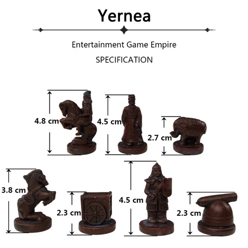 Imagen 2 del producto Yernea-Juego de ajedrez chino tradicional de nueva calidad, piezas de ajedrez de resina, tablero de ajedrez suave, juegos de mesa de ajedrez Retro Archaize