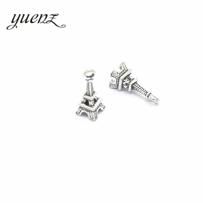 YuenZ 30pcs Antique Silver color Eiffel tower Charm For Jewelry Making Bracelet Necklace Handmade 18*8mm E3