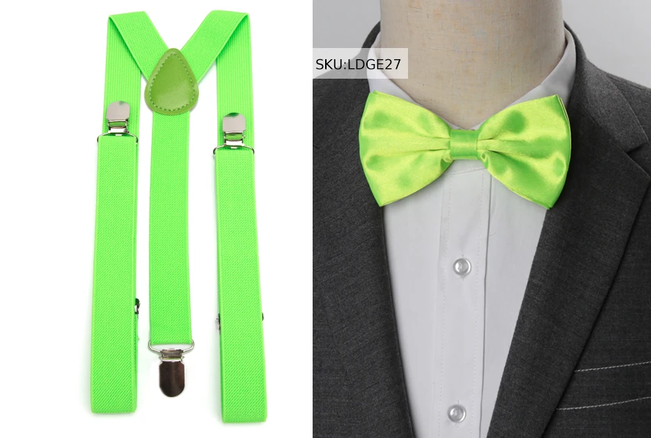 Hosenträger Fliege Set Männer Mode Suspensorio für Mann Junge Frauen Bowtie Hosenträger Hosen Tirantes Hochzeit Freizeit Hemd Bleibt – Detail 25