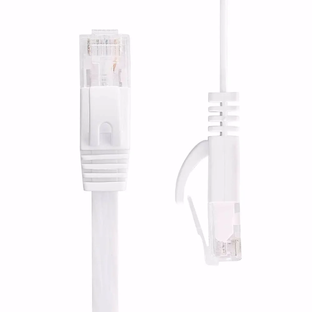 LNYUELEC 0.15m = 15cm kabel czysty drut miedziany CAT6 płaski UTP kabel sieciowy Ethernet RJ45 kabel sieciowy LAN niebieski/biały/czarny kolor