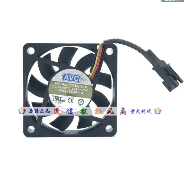 

AVC F6015B24M 173K DC 24V 0.10A 60x60x15mm 3-Wire Server Cooling Fan