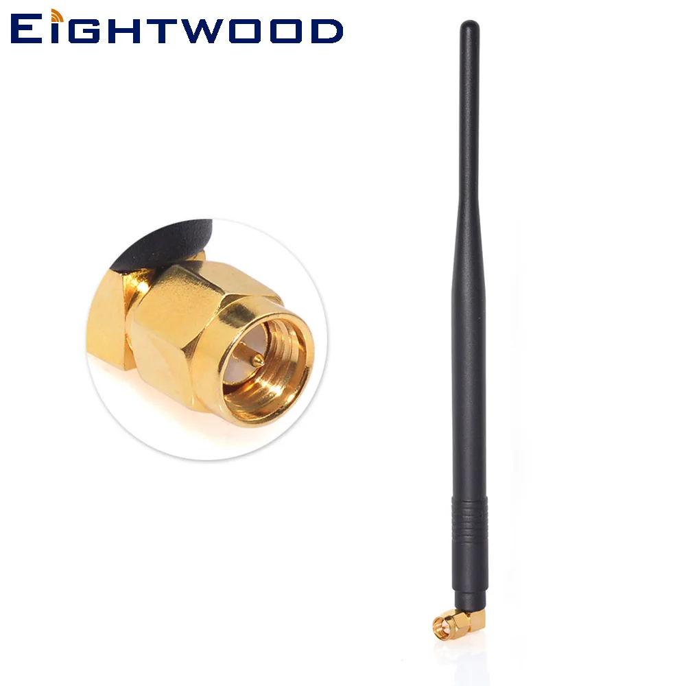 

Eightwood GSM/GPRS/EDGE/CDMA антенна 5,5 мм 915 МГц 2dbi SMA разъем, штекер, прямоугольный разъем для любительского радио