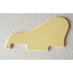 Pleroo Custom Guitar Parts-guarda pick Para ES 335 Jazz Archtop Guitarra Pickguard Placa Zero, 1 Ply Creme Amarelo