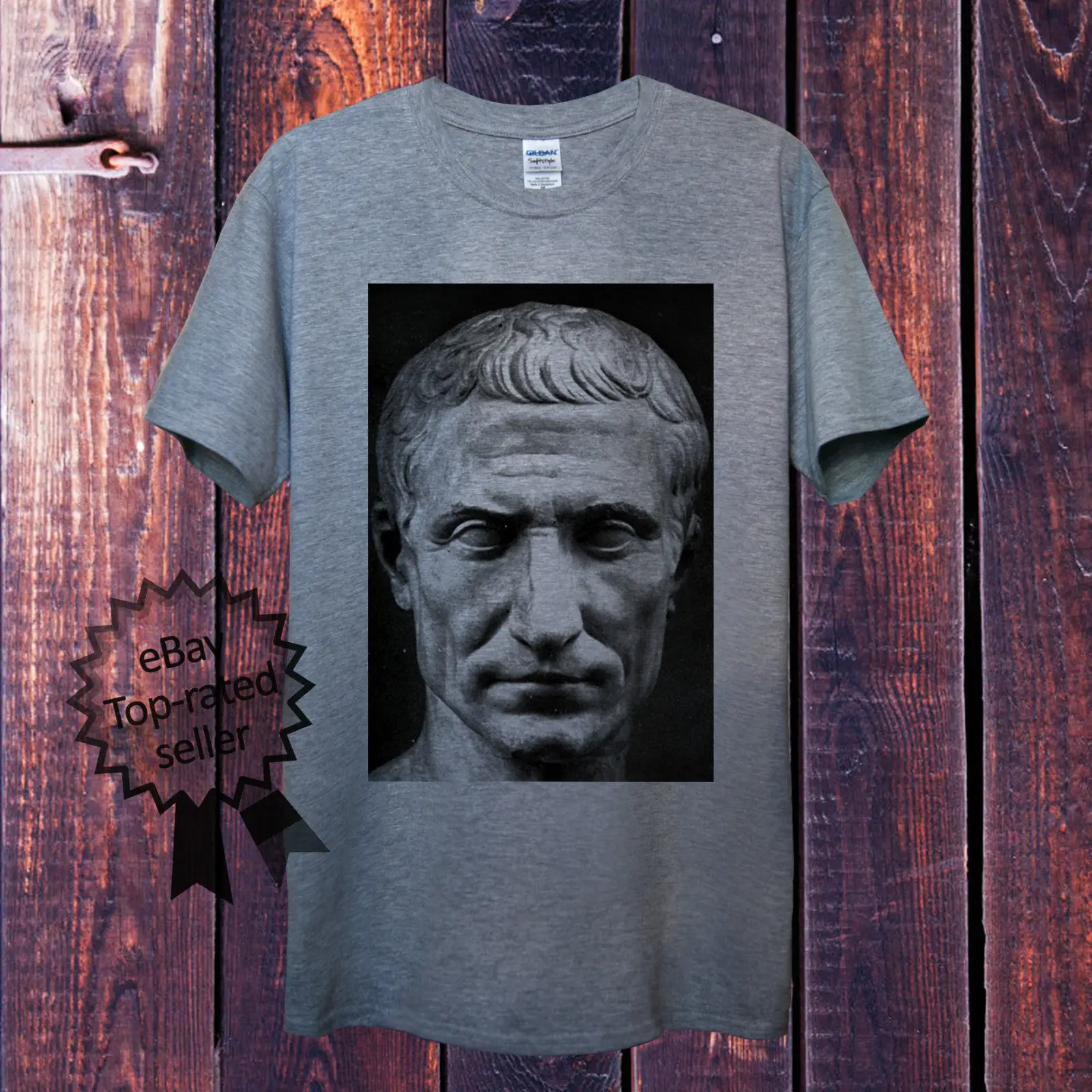 Camiseta sencilla de algodón para hombre y mujer, camisa Unisex de Julius Caesar, dictador romano, política, historia, cuello redondo