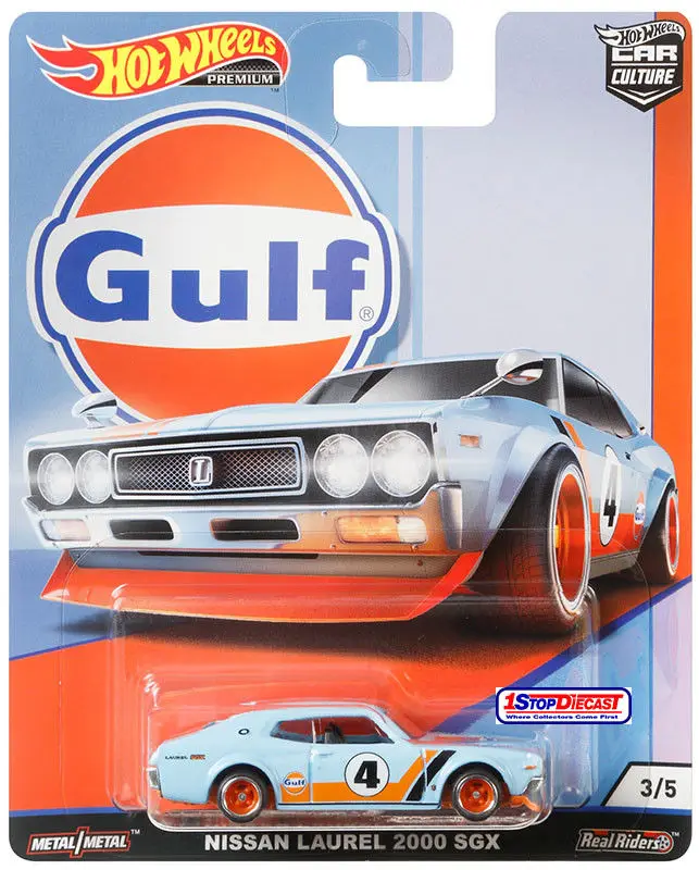 Hot Wheels Car Culture Gulf FIAT/NISSAN/FORD 1/64 Collection Metal Diecast Car