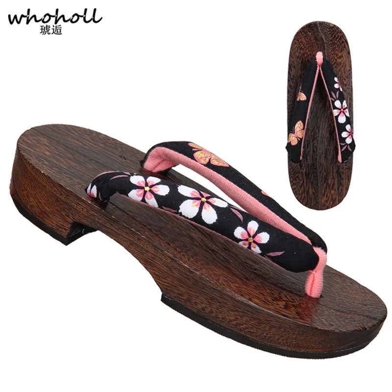 Großhandel traditionelle japanische Geta Clogs Sommers andalen Frauen Flip Flops für weibliche Paulo wnia Holzschuhe Cosplay Kostüme Schuhe