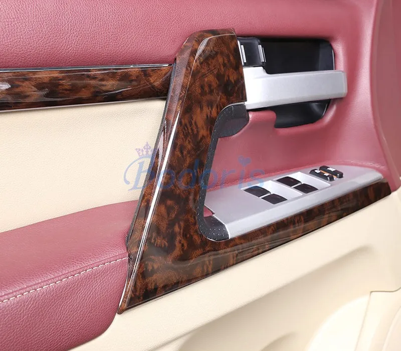 19 pcs Interior Wooden Moulding Trim For Toyota Land Cruiser 200 2008 2009 2010 2011 2012 2013 2014 2015 Car Styling Accessoies