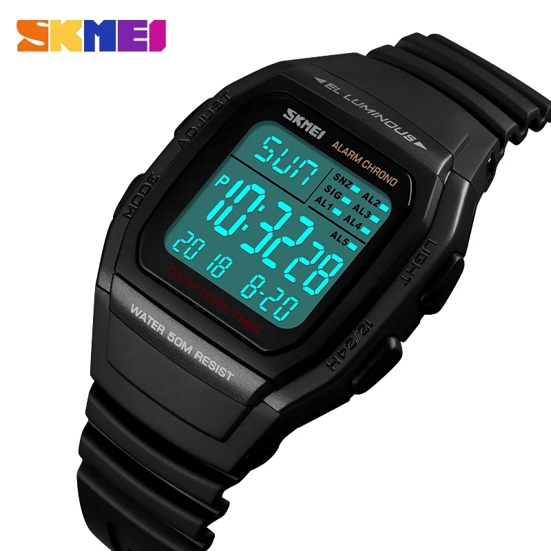 

Sports Watch Men Top Brand Luxury Famous LED Digital Watches Male Clocks Men's Watch Relojes Deportivos Herren Uhren SKMEI 2018