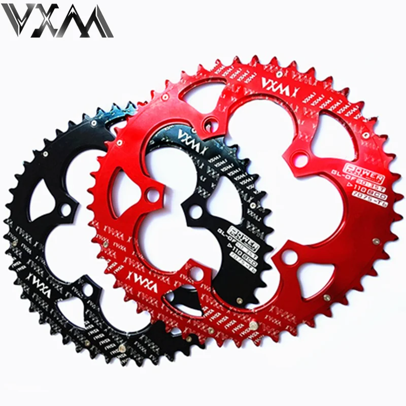 Bicylcle Crank 110BCD 50/35T 700C Road Bike 7075-T6 Alloy Oval Chainwheel Kit Ultralight Ellipse Climbing Power Chain Plate Set