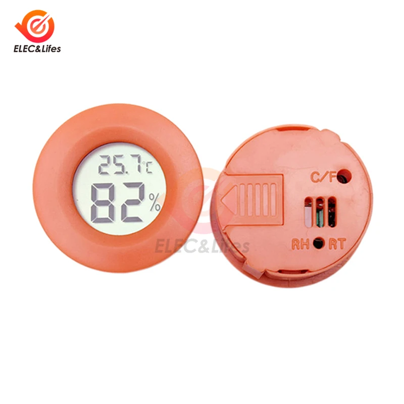 6 Colors Mini LCD Digital thermometer Hygrometer Detector Convenient Indoor Outdoor thermograph Car Temperature Humidity Meter