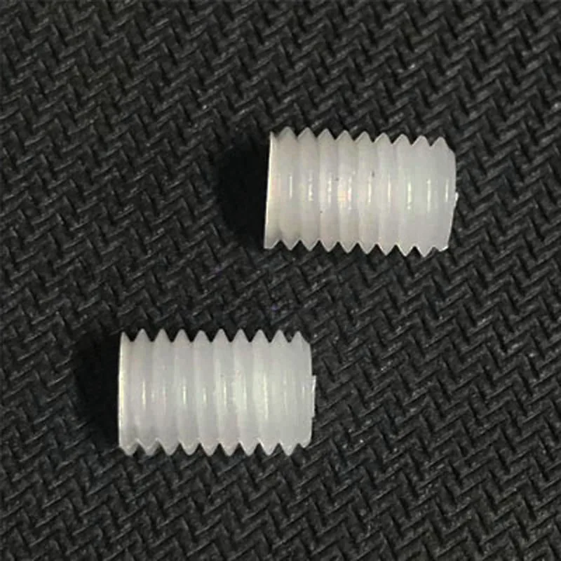 10pcs M3 PVDF Machine screw Wordless headless screws preservative Strong acid resistance 4mm-10mm Length