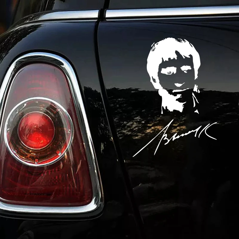 CS-1104#15*21cm Vladimir Semenovich Vysotsky autographed funny car sticker vinyl decal for auto car stickers