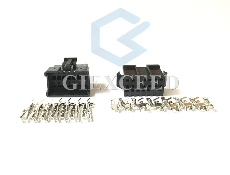 2 Sets Male And Female JST SM 14 Pin 2.54mm Multipole Connector AC Assembly Plug With Terminal