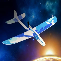 DIY Kids Toys Hand Throw Flying Glider Planes Foam Aeroplane Model Glow In The Dark Flying Glider Plane Toys For Children