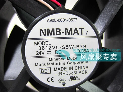 NMB 3612VL-S5W-B79 A90L-0001-0577 24V0. 35A 92*92*32 trzech linii wodoodporny wentylator