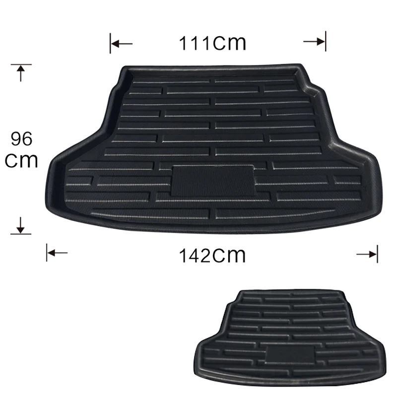 Rear Boot Cargo Liner Tray Trunk Luggage Floor Mat Pad For Hyundai Solaris Accent Verna i25 2011 - 2017 For Dodge Attitude Sedan