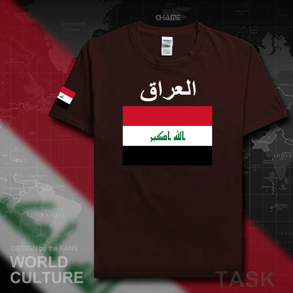 Republic of Iraq Iraqi men t shirt 2019 jerseys nation tops tshirt 100% cotton t-shirts clothing Printed tees country flags IRQ