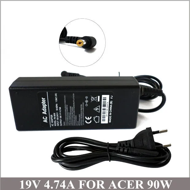 

19V 4.74A 90W New Battery Charger With Laptop Charger Plug For Laptop Acer Aspire 5750 5750G 8200 8920G 8930 4930 4930G 6930