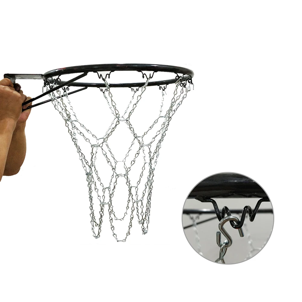 Professional Heavy Duty Galvanized Steel Metal Chain Basketball Net