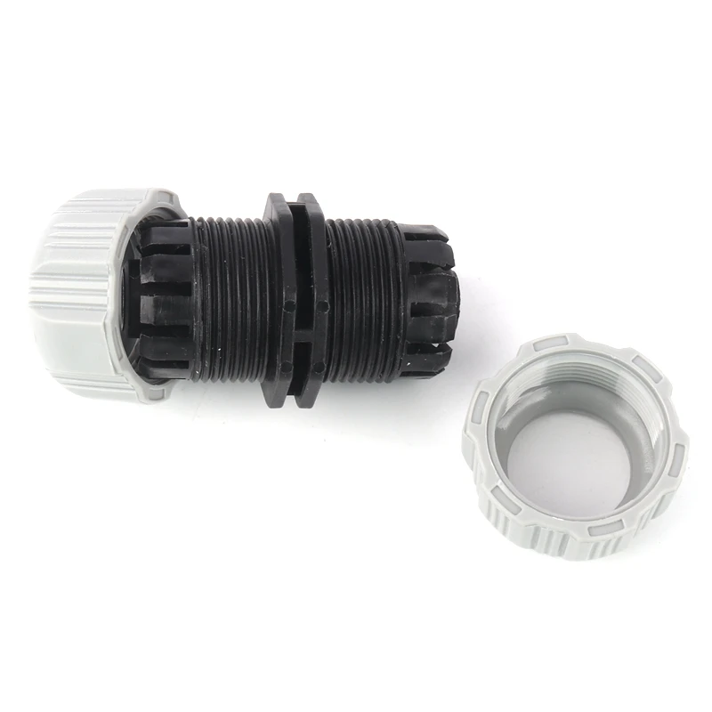 1pc 1/2,3/4Inch Water Pipe Joint Grey Hose Repair Connectors Garden Irrigation Plastic Quick Connector