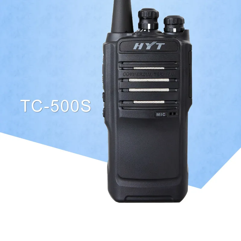 For HYT Radio HYT TC-500S Two Way Radio UHF 450-470MHz VHF 136-154MHz Walkie Talkie Waterproof Dustproof Portable Handheld Radio