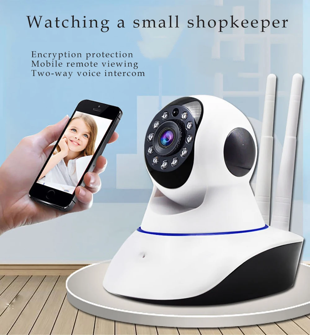 

V380 Home Security IP Camera Wireless Smart WiFi Camera WI-FI Audio Record Surveillance Baby Monitor HD Mini CCTV Camera