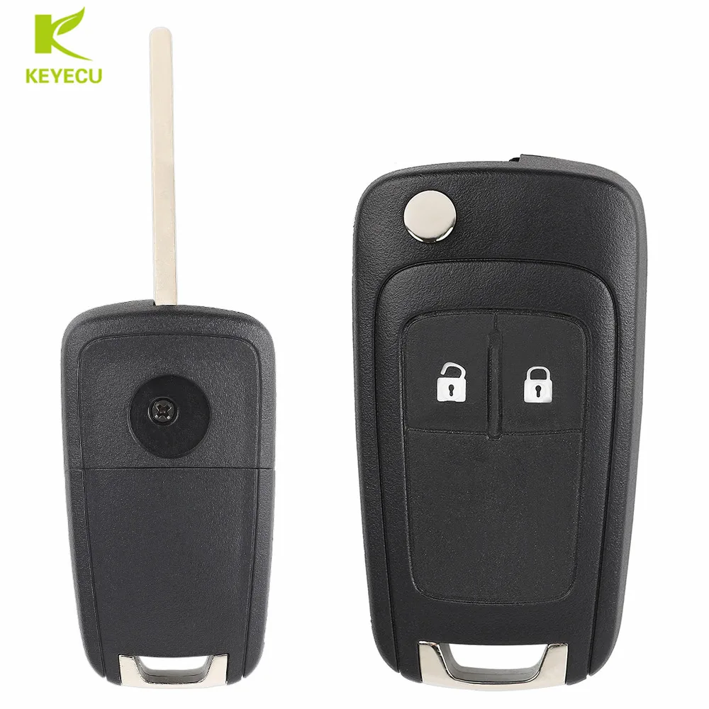 KEYECU Replacement Keyless go Flip Remote Key 433MHZ ID46 for Opel/Vauxhall Astra J, Zafira C,Insignia Mokka,Cascada 2009-2016