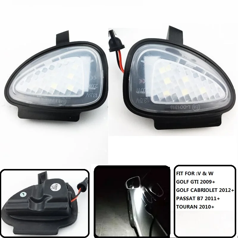 

2PCS/SET CAR STYLING LED REAR MIRROR LIGHTS LAMP FIT FOR VW GOLF GTI PASSAT B7 TOURAN 2009+ ACCESSORIES LED LAMPS