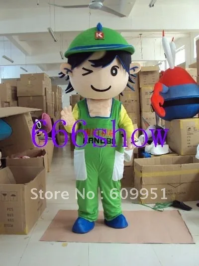 Venda quente! Trajes da mascote 2012 novo menino para venda anime carnaval traje halloween vestido crianças festa frete grátis