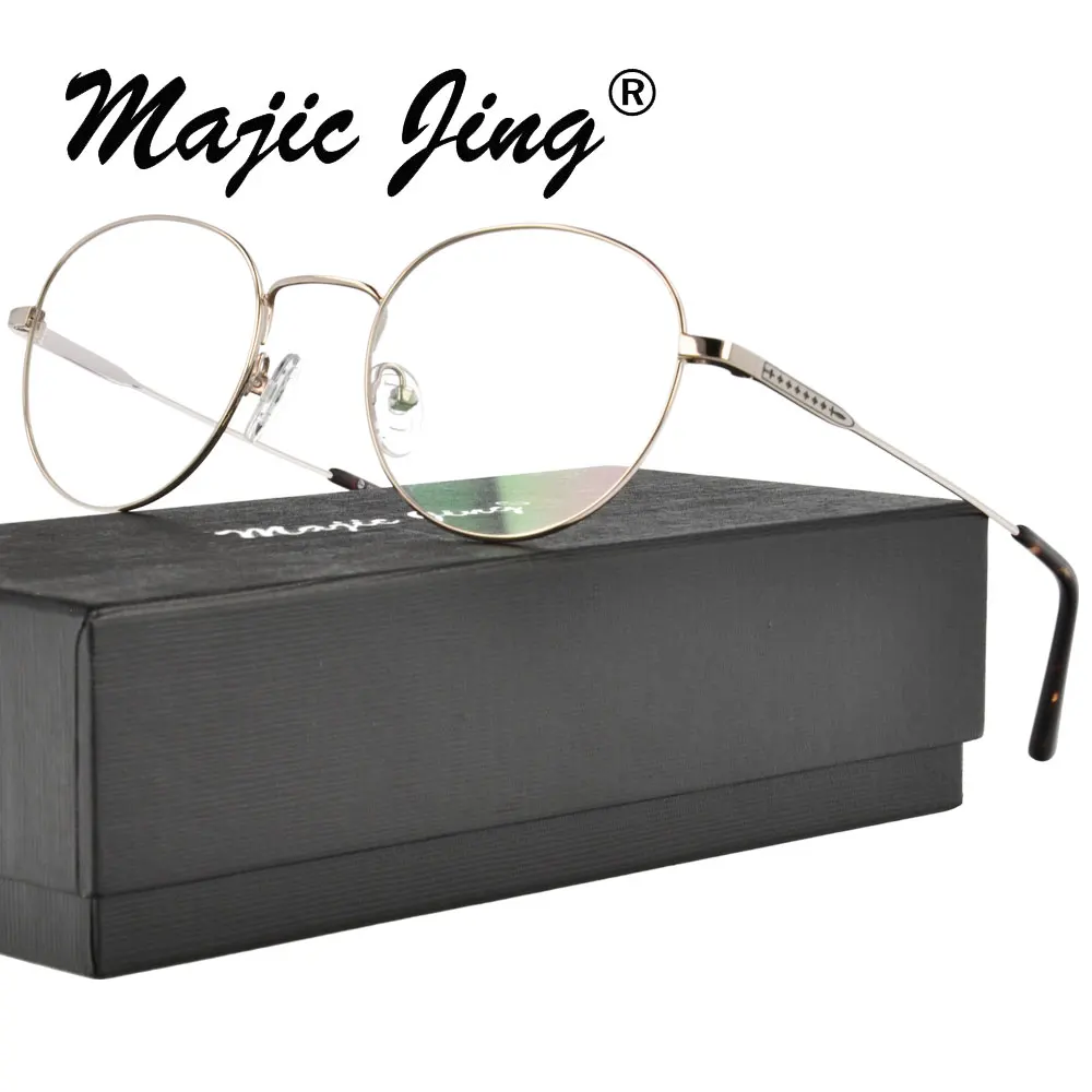 

Magic Jing Metal glasses eyewear round prescription spectacles RX optical frames for men 1763