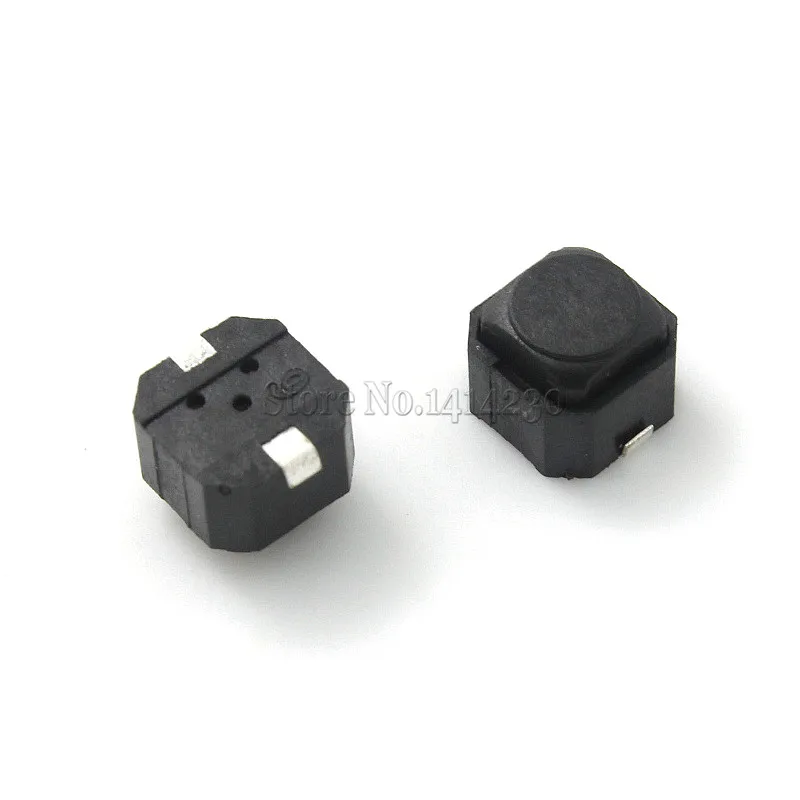 100Pcs Silent Tact Switch 6*6*5mm 6x6x5mm smd Silicone Button Switch Touch Switch height 5mm