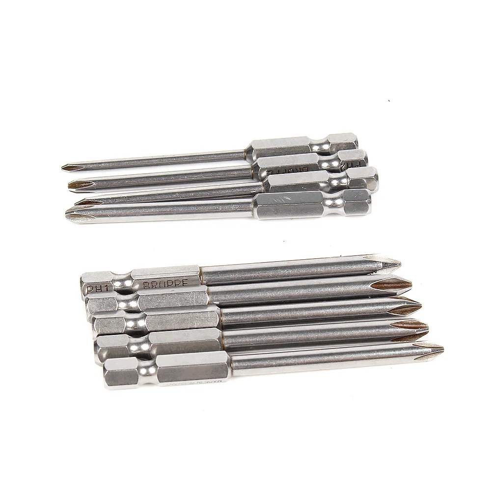 

HOEN New 8pcs 75mm Magnetic Long Hex For Cross Head Screwdriver Bits Screwdriver Set Electric Screwdriver 20cm X 10cm X 10cm