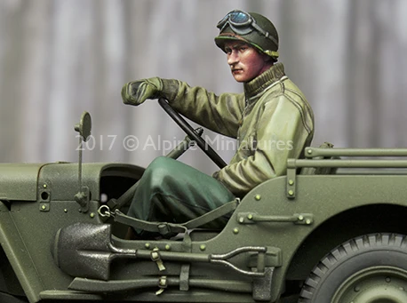 1:35 Resin kit  US Jeep Driver