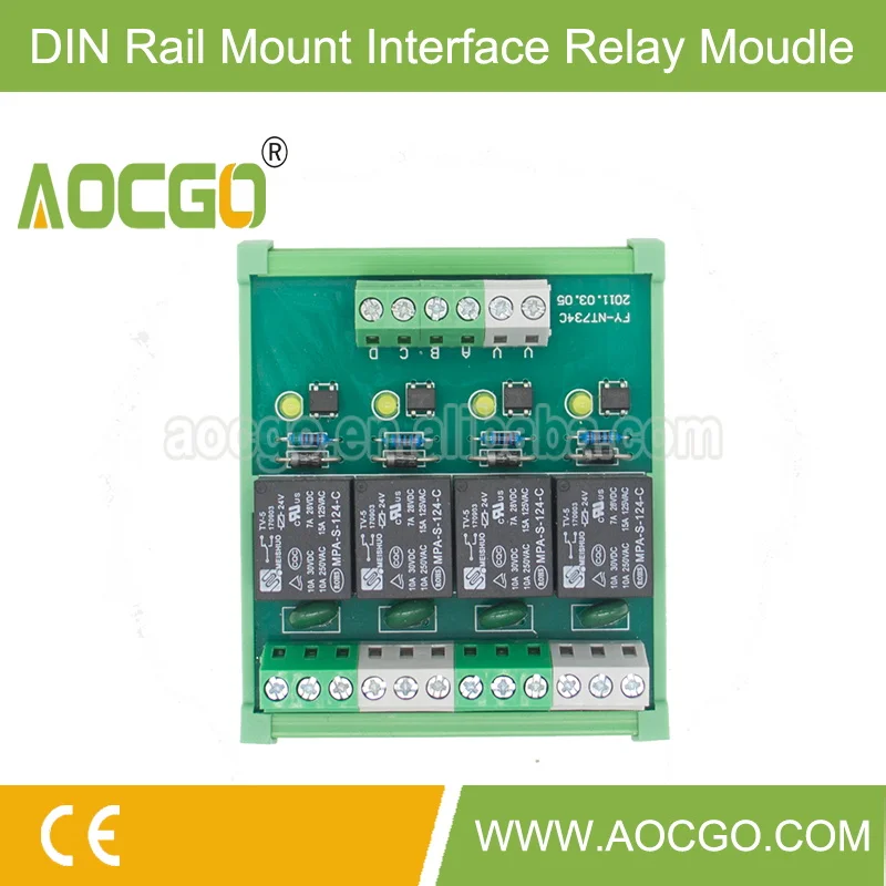 4 channel T73 24VDC DIN Rail Mount Relay Module 4 PCS +8 channel T73 24VDC 4 PCS+16 channel T73 24VDC 2 PCS+shipping cost