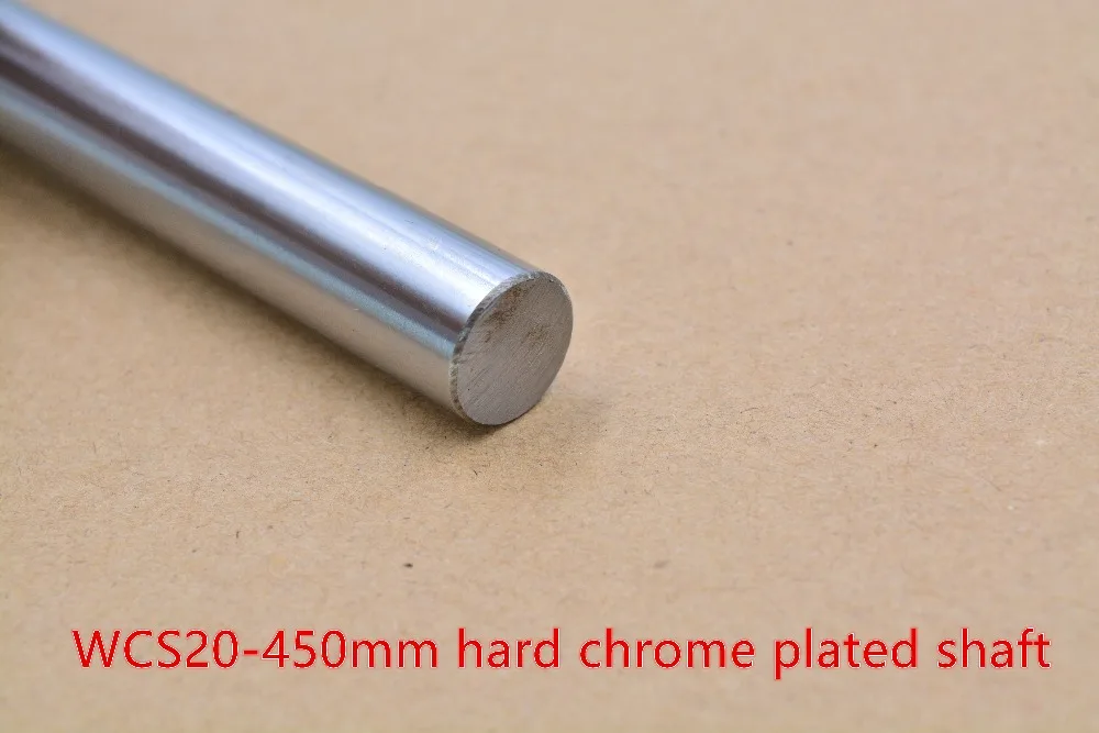 

3D printer rod shaft WCS 20mm linear length 450mm chrome plated guide rail round 1pcs