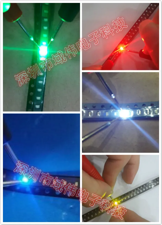 200 개/몫 0402 화이트 SMD LED 울트라 브라이트 라이트 다이오드 도매 6000-8000K