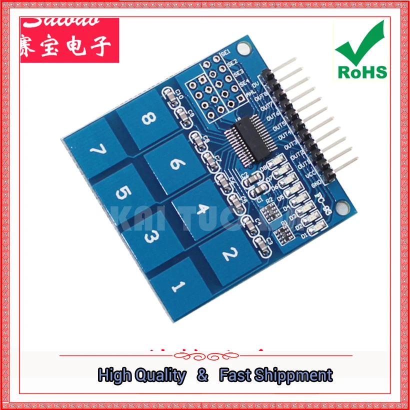 TTP226 8-Way Capacitive Touch Switch Digital Touch Sensor Module Board (H6B4)