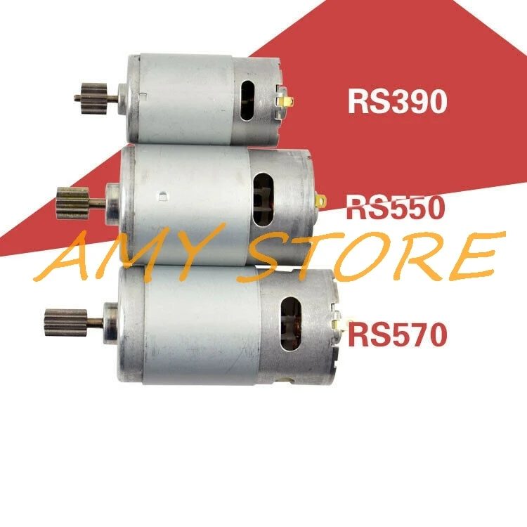 Biegów 10 zęby 12T 6V 12V RS380 390 550 zabawka z silnikiem DIY pilot elektryczny naprawa samochodów dla dzieci DIY motocykl Electromobile