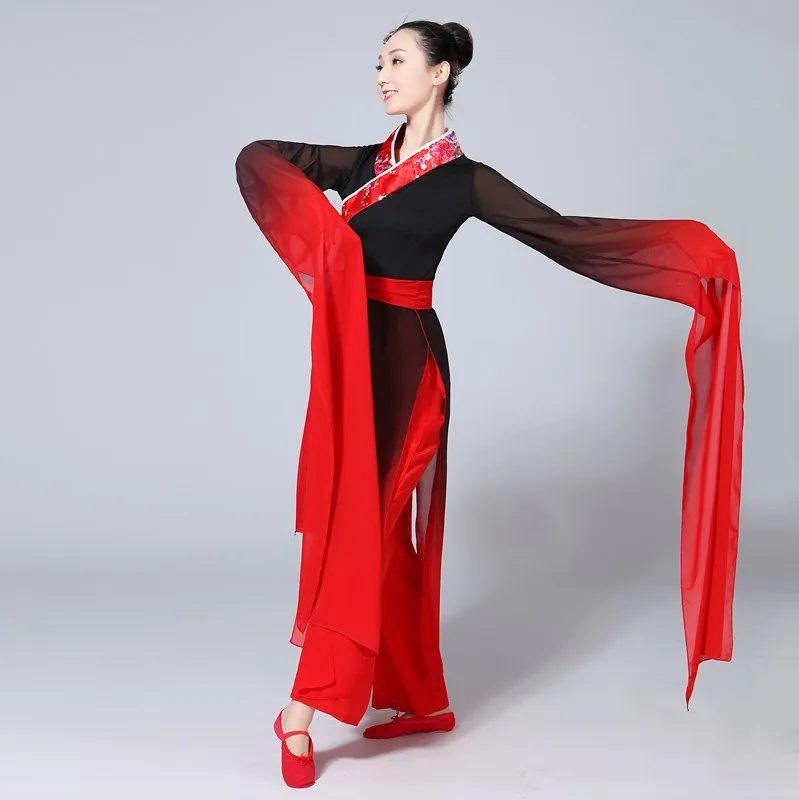 2018 The new national classical dance limp walk dance performance adult women\'s ink Plucking dance costumes TB18130