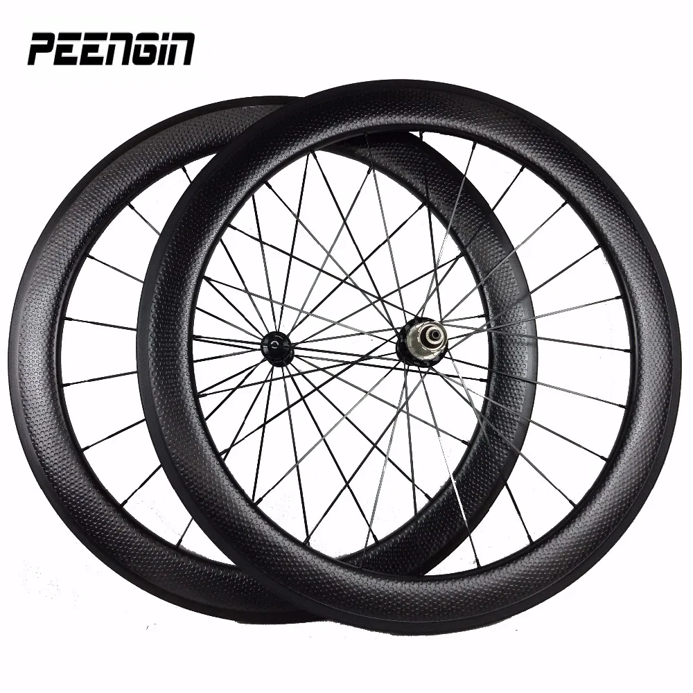 Wonderful Quality Dimple Carbon Tubular Wheelset 50 mm Very Shine Dimpled Rim Surface Bike Wheel Decals&Logo Stickers Available