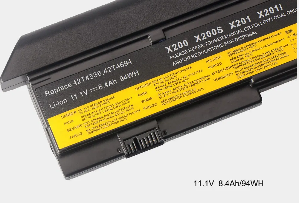 KingSener New Laptop battery For Lenovo IBM ThinkPad X200 X200S X201 X201I 42T4834 42T4535 42T4543 42T4650 42T4534 45N117