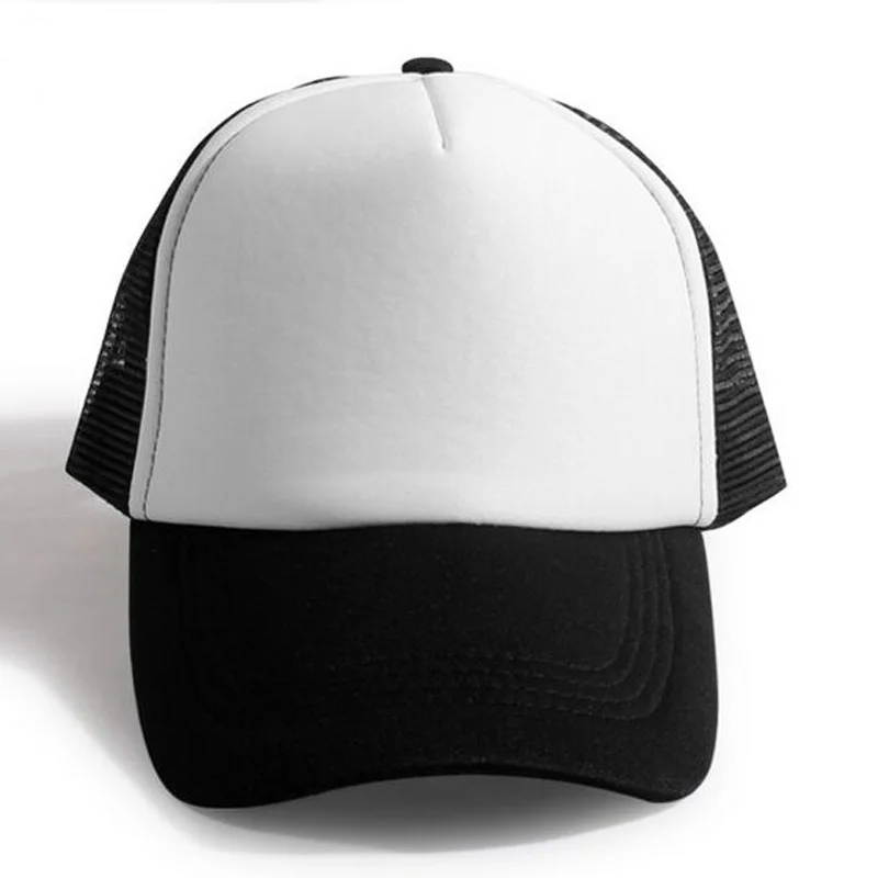 7002 Summer Shade Hats For Women And Men Fashion Cotton Baseball Caps DIY White LOGO Net Cap Support Drop Shipping 12 Colors