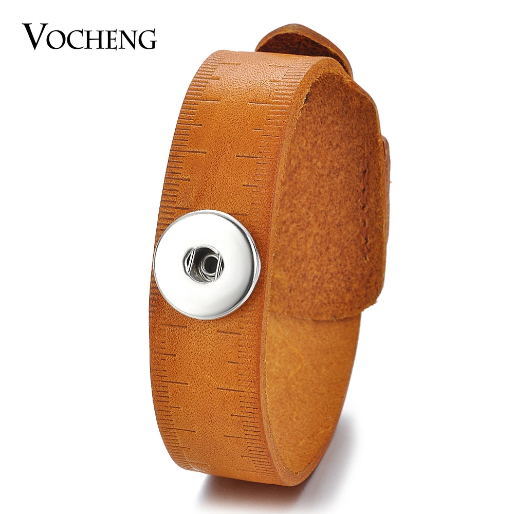 10PCS/Lot Wholesale Vocheng Snap Button Charms Leather Bracelet 3 Colors 18mm Jewelry NN-516*10 Free Shipping